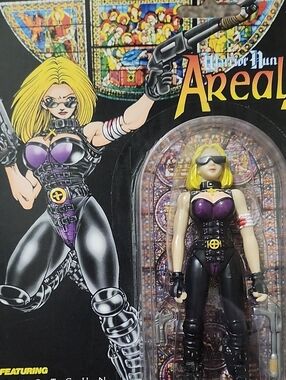 Areal Warrior Nun Collectible Action Figure - Purple & Black Outfit